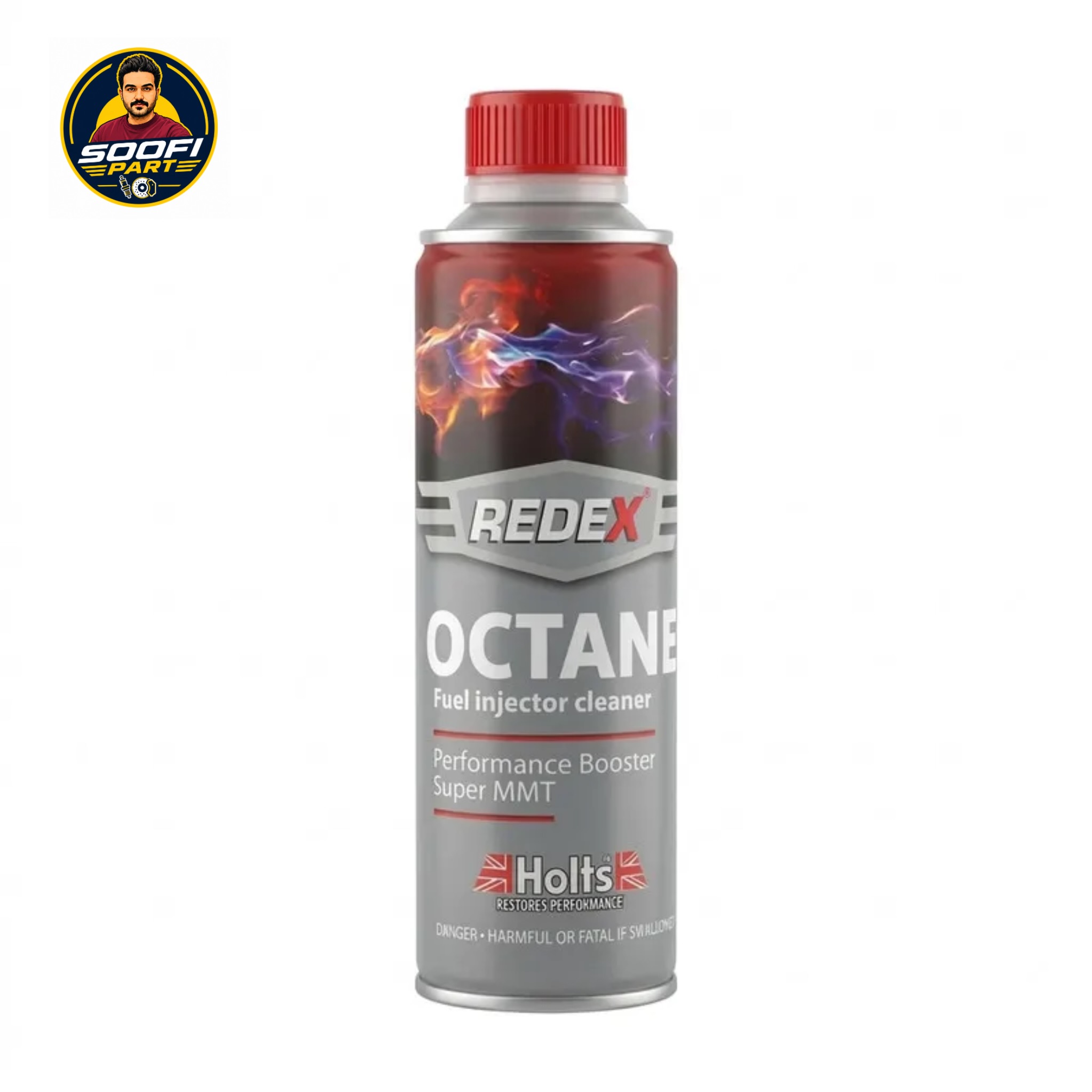 مکمل سوخت و پاک کننده انژکتور هولتس مدل REDEX OCTANE حجم 300 میلی لیتر